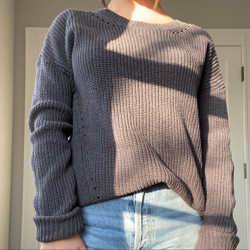 CHARCOAL OVERSIZED SWEATER